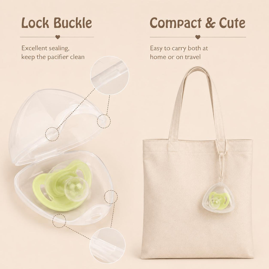 Portable Pacifier Case Holder | Travel-Friendly Baby Essential