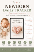 Baby Feeding, Sleep & Diaper Tracker | Daily Tracker for New Moms | PDF Printable