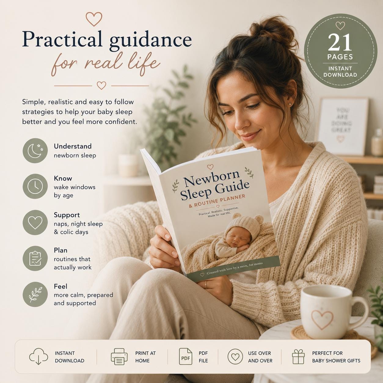 Newborn Sleep Guide | Wake Windows, Sleep Schedule, Naps & Colic Support PDF