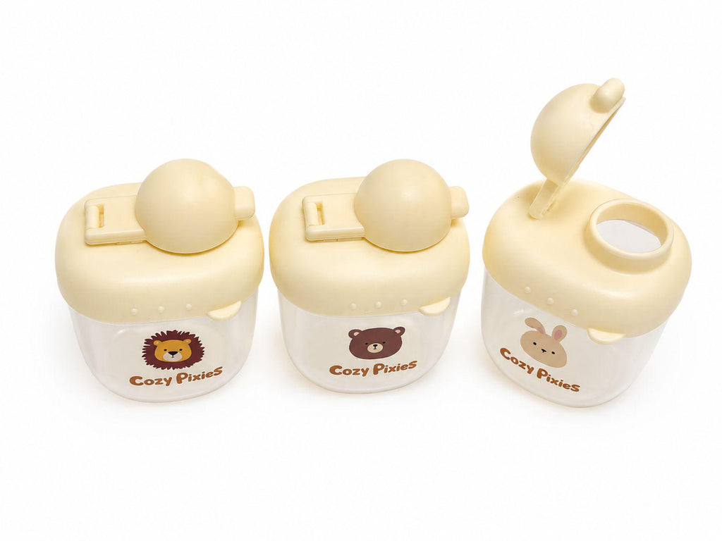 Baby Formula Container Set — Cute Animal Design, Set of 3