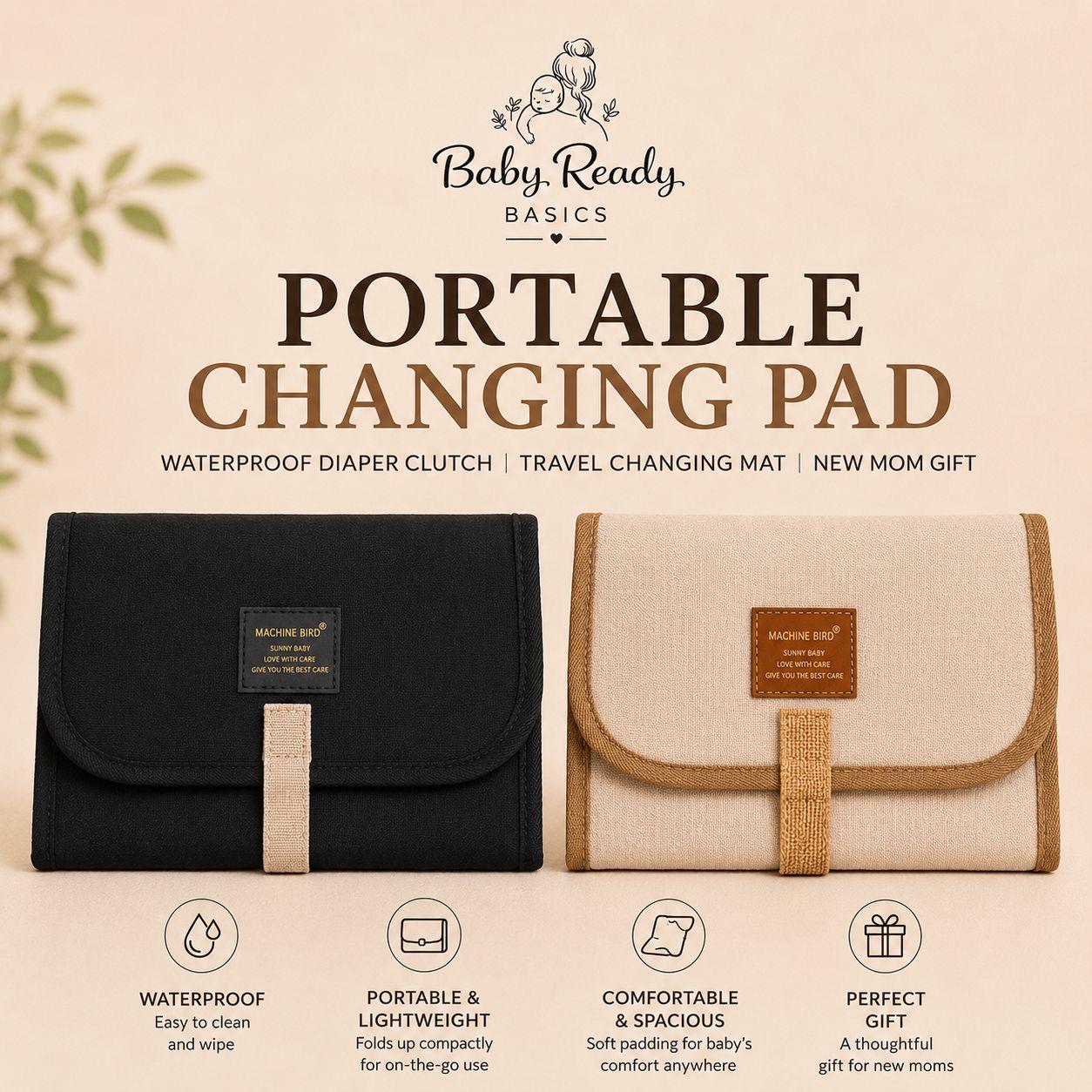 Portable Changing Pad — Waterproof & Foldable Baby Mat