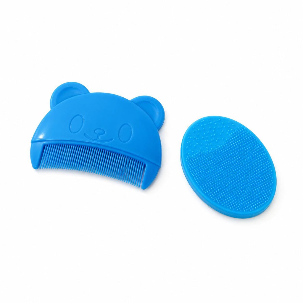 Baby Cradle Cap Brush Set | Silicone Scalp Scrubber, Gentle Hair Comb