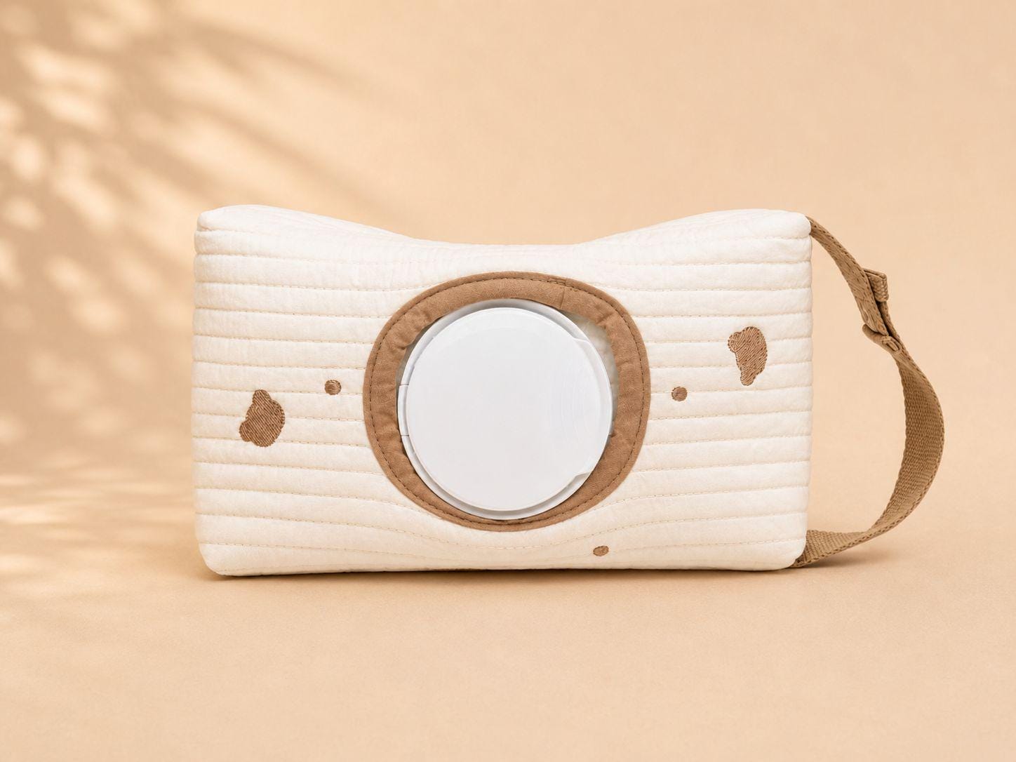 Quilted Wipes Pouch — Bear Print Baby Wipe Holder