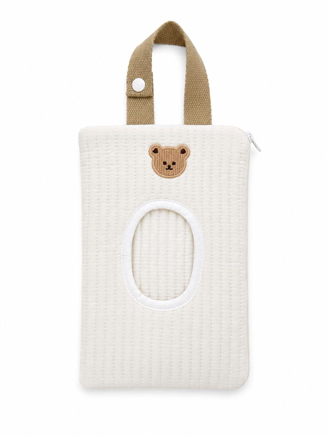 Luxury Teddy Bear Baby Hospital Bag | Quilted Diaper Bag | Neutral Baby Bag | Baby Shower Gift | New Mom Essentials | Travel Tote