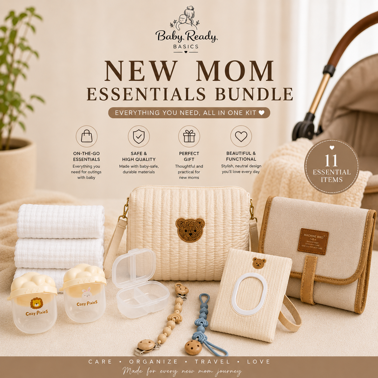 New Mom Essentials Bundle | Baby Shower Gift Set & Newborn Must-Haves