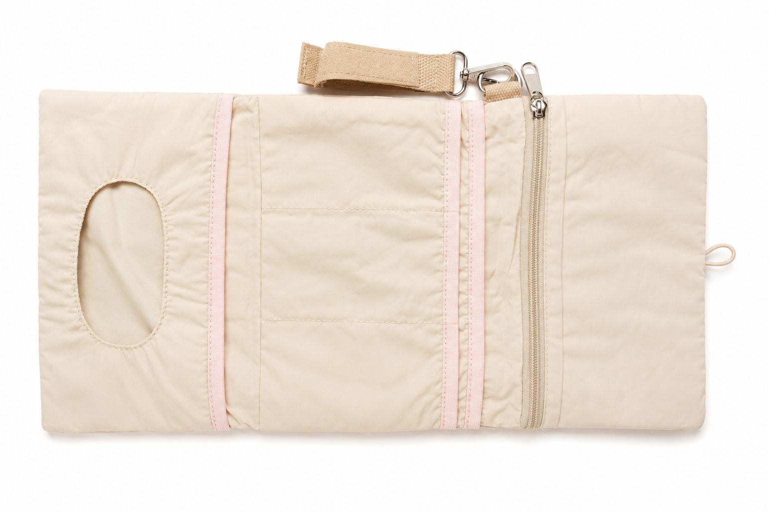 Quilted Bear Diaper Organizer — Multi Pocket Stroller Bag with Wipes Holder
