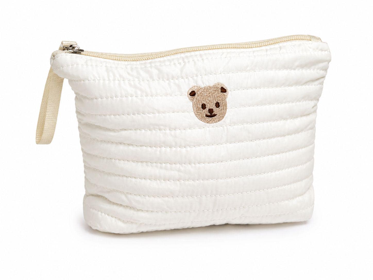 Quilted Teddy Bear Pouch — Baby Diaper Bag Organizer