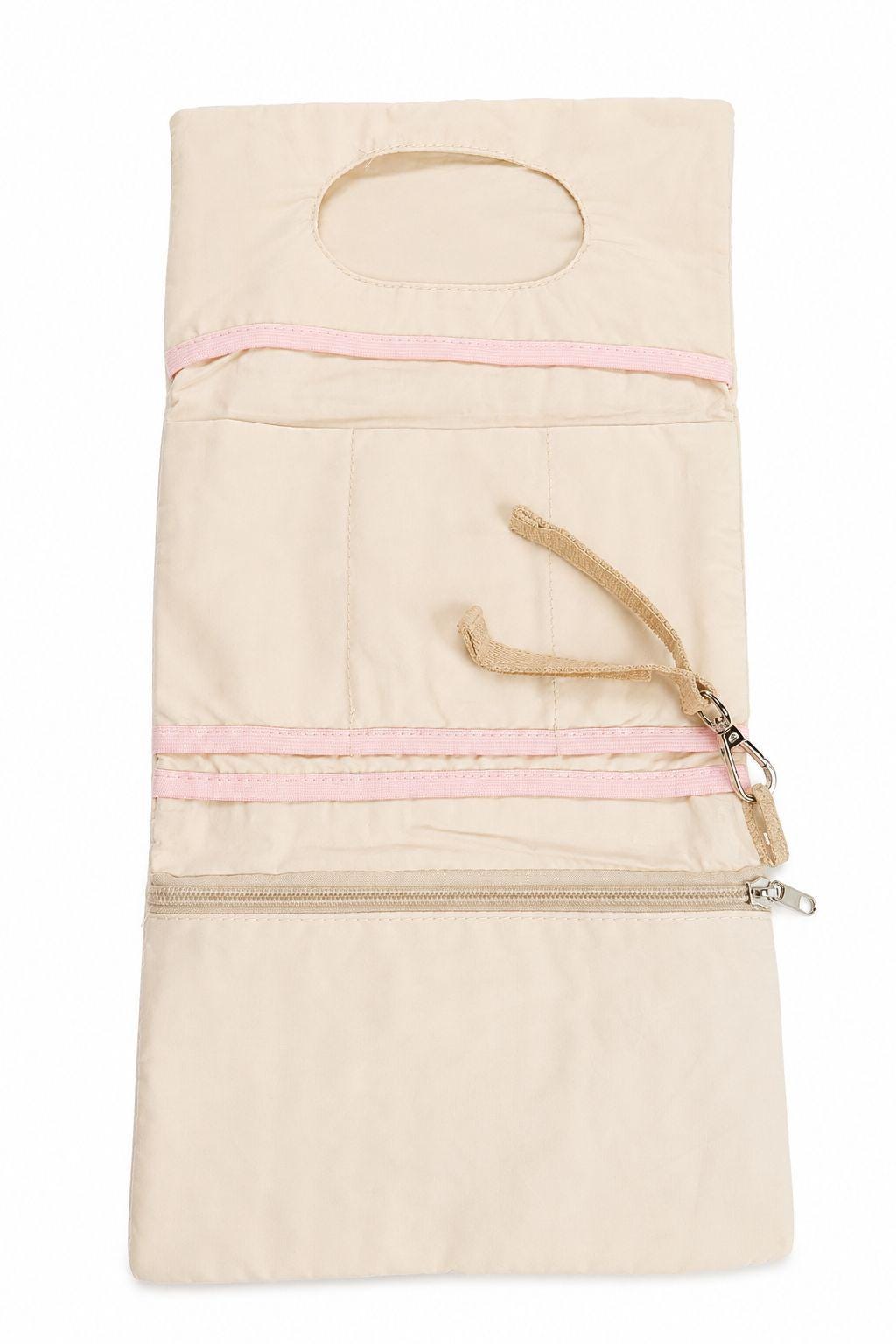 Quilted Bear Diaper Organizer — Multi Pocket Stroller Bag with Wipes Holder