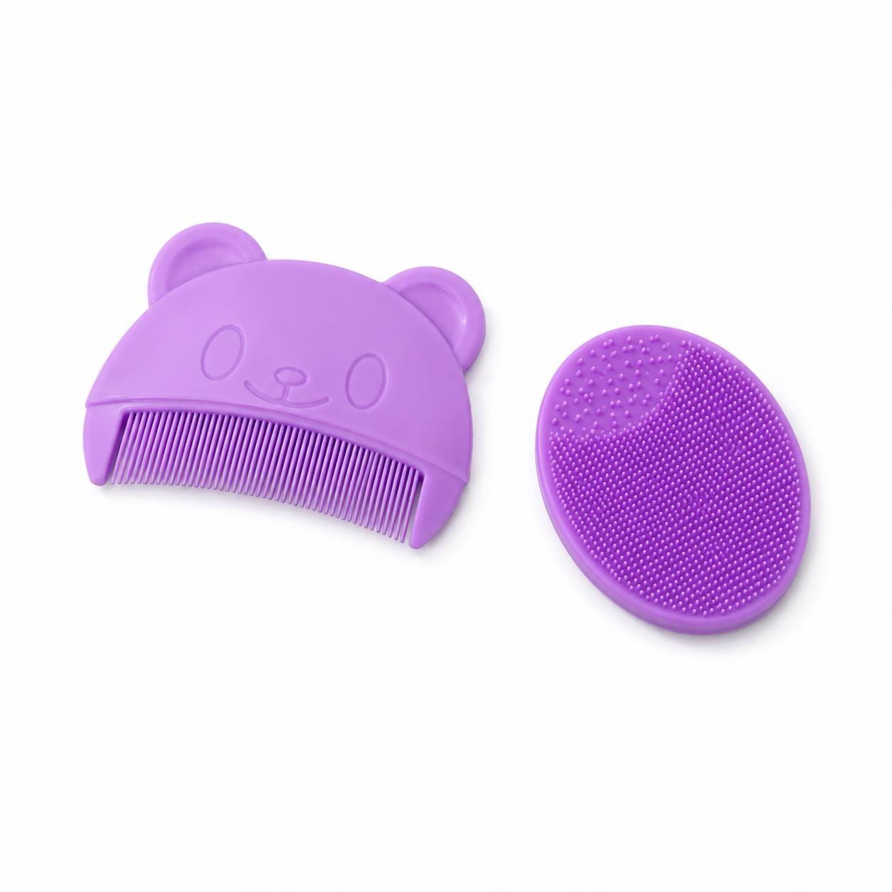 Baby Cradle Cap Brush Set | Silicone Scalp Scrubber, Gentle Hair Comb